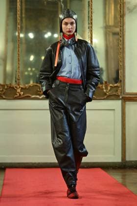 Milan, Milan Women s Fashion Week: Fall Winter 2025 - Women s Fashion, Fall Winter 2025.- Hui fashion show - catwalk. in the photo: model  Copyright: xSimonaxChiocciax xipa-agency.netx xSimonaxChiocciax IPA_Agency_IPA54783483