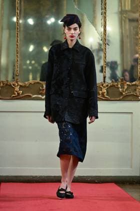 Milan, Milan Women s Fashion Week: Fall Winter 2025 - Women s Fashion, Fall Winter 2025.- Hui fashion show - catwalk. in the photo: model  Copyright: xSimonaxChiocciax xipa-agency.netx xSimonaxChiocciax IPA_Agency_IPA54783535