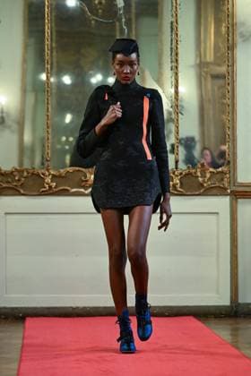 Milan, Milan Women s Fashion Week: Fall Winter 2025 - Women s Fashion, Fall Winter 2025.- Hui fashion show - catwalk. in the photo: model  Copyright: xSimonaxChiocciax xipa-agency.netx xSimonaxChiocciax IPA_Agency_IPA54783556