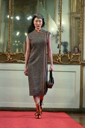 Milan, Milan Women s Fashion Week: Fall Winter 2025 - Hui Fashion Show - Catwalk Milan, Milan Women s Fashion Week: Fall Winter 2025 - Women s Fashion, Fall Winter 2025.- Hui fashion show - catwalk. in the photo: model MILAN Italy  Copyright: xIPA ABACAx