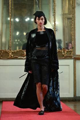 Milan, Milan Women s Fashion Week: Fall Winter 2025 - Hui Fashion Show - Catwalk Milan, Milan Women s Fashion Week: Fall Winter 2025 - Women s Fashion, Fall Winter 2025.- Hui fashion show - catwalk. in the photo: model MILAN Italy  Copyright: xIPA ABACAx