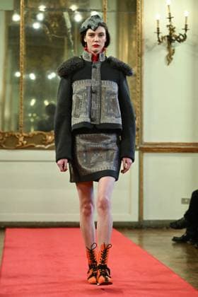 MFW - Hui Runway Models walks for Hui fashion show during Milan Fashion Week in Milan, Italy on March 2, 2025. Photo by Simona Chioccia IPA ABACAPRESS.COM Milan Italy  Copyright: xChiocciaxSimona IPA ABACAx