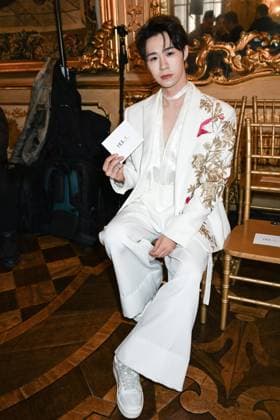 Milan, Italy: Milan, Milan Women s Fashion Week: Fall Winter 2025 - Women s Fashion, Fall Winter 2025.- Hui fashion show - guests. in the photo: Guo Samson Milan Italy  - ZUMAp169 20250302_zea_p169_261 Copyright: xSimonaxChiocciax