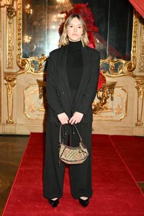Milan, Italy: Milan, Milan Women s Fashion Week: Fall Winter 2025 - Women s Fashion, Fall Winter 2025.- Hui fashion show - guests. in the photo: Elisa Richetti Milan Italy  - ZUMAp169 20250302_zea_p169_274 Copyright: xSimonaxChiocciax