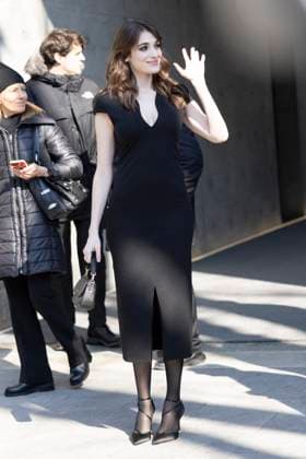 MFW - Arani’s Arrivals Pilar Fogliati arrives to Arani’s fashion show during the Milan Fashion Week - Womenswear Fall Winter 2025 2026 on March 2nd, 2025 in Milan, Italy. Photo by Marco Piovanotto ABACAPRESS.COM Milan Italy  Copyright: xPiovanottoxMarco ABACAx