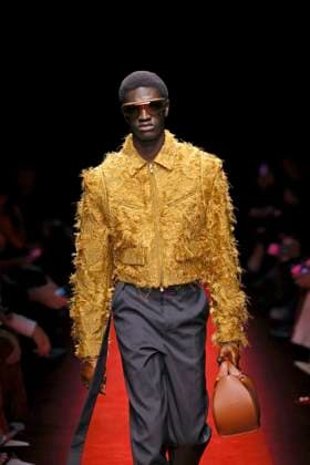 Ferrari Ready to wear fall winter 2025:26; MILAN February 2025 Ferrari Ready to wear fall winter 2025:26; MILAN February 2025, Credit:Zeppelin Avalon  Copyright: xZeppelinx xAvalonx 0970821215