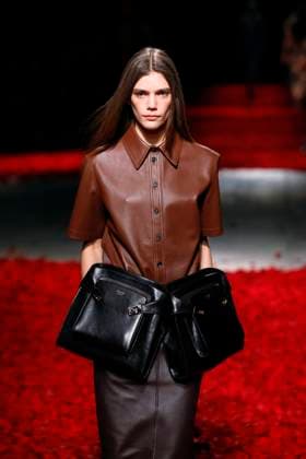 Salvatore Ferragamo Ready to wear fall winter 2025:26; MILAN February 2025 Salvatore Ferragamo Ready to wear fall winter 2025:26; MILAN February 2025, Credit:Zeppelin Avalon  Copyright: xZeppelinx xAvalonx 0971076989