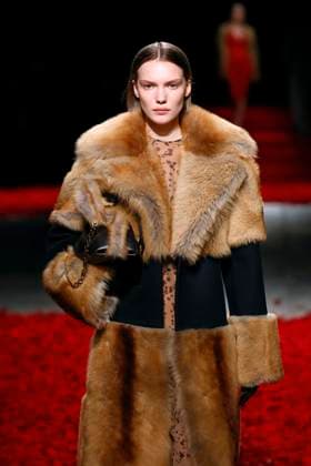 Salvatore Ferragamo Ready to wear fall winter 2025:26; MILAN February 2025 Salvatore Ferragamo Ready to wear fall winter 2025:26; MILAN February 2025, Credit:Zeppelin Avalon  Copyright: xZeppelinx xAvalonx 0971077233
