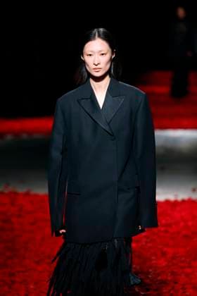Salvatore Ferragamo Ready to wear fall winter 2025:26; MILAN February 2025 Salvatore Ferragamo Ready to wear fall winter 2025:26; MILAN February 2025, Credit:Zeppelin Avalon  Copyright: xZeppelinx xAvalonx 0971078884