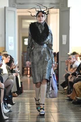 Milan, Milan Women s Fashion Week: Fall Winter 2025 - Women s Fashion, Fall Winter 2025.- Francesca Liberatore fashion show - catwalk in the photo: Model  Copyright: xSimonaxChiocciax xipa-agency.netx xSimonaxChiocciax IPA_Agency_IPA54802573
