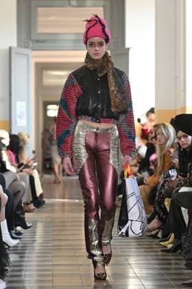 Milan, Milan Women s Fashion Week: Fall Winter 2025 - Women s Fashion, Fall Winter 2025.- Francesca Liberatore fashion show - catwalk in the photo: Model  Copyright: xSimonaxChiocciax xipa-agency.netx xSimonaxChiocciax IPA_Agency_IPA54802583