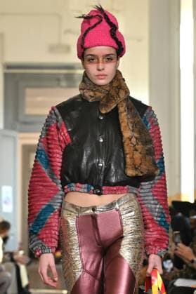 Milan, Milan Women s Fashion Week: Fall Winter 2025 - Women s Fashion, Fall Winter 2025.- Francesca Liberatore fashion show - catwalk in the photo: Model  Copyright: xSimonaxChiocciax xipa-agency.netx xSimonaxChiocciax IPA_Agency_IPA54802588