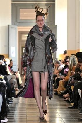Milan, Milan Women s Fashion Week: Fall Winter 2025 - Women s Fashion, Fall Winter 2025.- Francesca Liberatore fashion show - catwalk in the photo: Model  Copyright: xSimonaxChiocciax xipa-agency.netx xSimonaxChiocciax IPA_Agency_IPA54802607