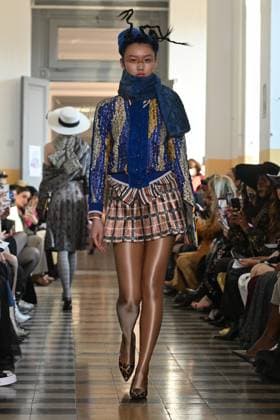 Milan, Italy: Milan, Milan Women s Fashion Week: Fall Winter 2025 - Women s Fashion, Fall Winter 2025.- Francesca Liberatore fashion show - catwalk in the photo: Model Milan Italy  - ZUMAp169 20250302_zea_p169_327 Copyright: xSimonaxChiocciax