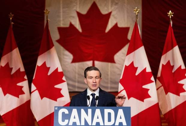 March 2, 2025, Ottawa, On, Canada: Conservative Leader Pierre Poilievre speaks during a news conference in Ottawa, on Sunday, March 2, 2025. Ottawa Canada  - ZUMAc35_ 20250302_zaf_c35_032 Copyright: xSpencerxColbyx