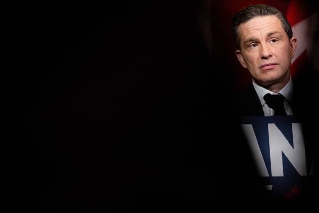 March 2, 2025, Ottawa, On, Canada: Conservative Leader Pierre Poilievre speaks during a news conference in Ottawa, on Sunday, March 2, 2025. Ottawa Canada  - ZUMAc35_ 20250302_zaf_c35_033 Copyright: xSpencerxColbyx