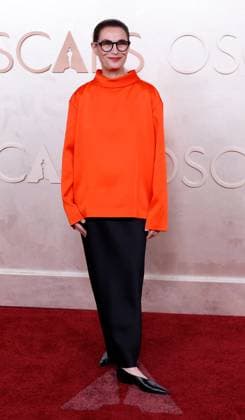 Lisy Christl arrives on the red carpet for the 97th Academy Awards in the Hollywood section of Los Angeles on Sunday, March 2, 2025.  LAP20250302713 JOHNxANGELILLO