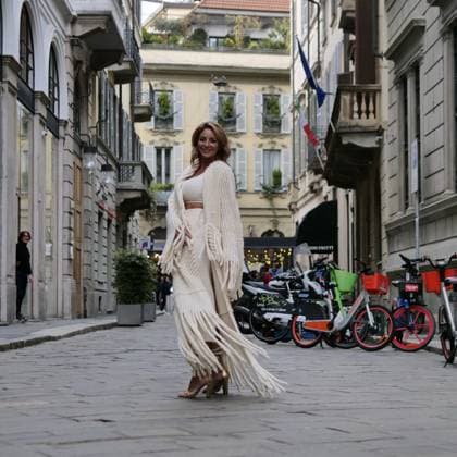 Milan, Milan Women s Fashion Week: Fall Winter 2025- Women s Fashion, Fall Winter 2025.- Laura Biagiotti fashion show - arrivals - In the photo:  Copyright: xLucaxPontix xipa-agency.netx xLucaPonti IpaAgencyx IPA_Agency_IPA54808673
