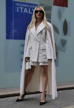 Milan, Milan Italy: Milan, Milan Women s Fashion Week: Fall Winter 2025- Women s Fashion, Fall Winter 2025.- Laura Biagiotti fashion show - arrivals - In the photo: Milan  - ZUMAp169 20250302_zea_p169_400 Copyright: xLucaxPontix