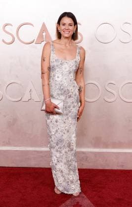 Sosie Bacon arrives on the red carpet for the 97th Academy Awards in the Hollywood section of Los Angeles on Sunday, March 2, 2025.  LAP20250302742 JOHNxANGELILLO