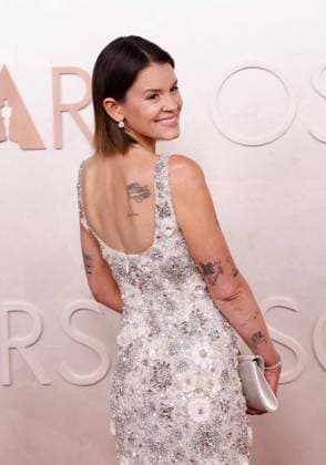 Sosie Bacon arrives on the red carpet for the 97th Academy Awards in the Hollywood section of Los Angeles on Sunday, March 2, 2025.  LAP20250302743 JOHNxANGELILLO