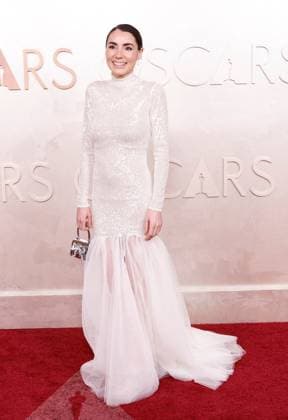 Sarah Nuth arrives on the red carpet for the 97th Academy Awards in the Hollywood section of Los Angeles on Sunday, March 2, 2025.  LAP20250302755 JOHNxANGELILLO