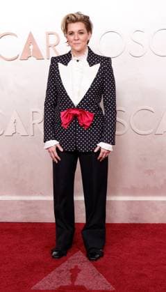 Brandi Carlile arrives on the red carpet for the 97th Academy Awards in the Hollywood section of Los Angeles on Sunday, March 2, 2025.  LAP20250302759 JOHNxANGELILLO
