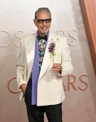 Jeff Goldblum arrives on the red carpet for the 97th Academy Awards in the Hollywood section of Los Angeles on Sunday, March 2, 2025.  LAP20250302324 JIMxRUYMEN