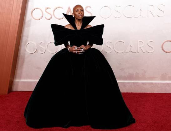Cynthia Erivo arrives on the red carpet for the 97th Academy Awards in the Hollywood section of Los Angeles on Sunday, March 2, 2025.  LAP20250302764 JOHNxANGELILLO