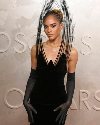 Yasmin Finney arrives on the red carpet for the 97th Academy Awards in the Hollywood section of Los Angeles on Sunday, March 2, 2025.  LAP20250302342 JIMxRUYMEN