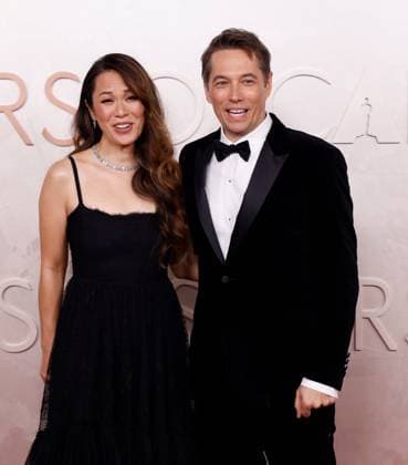(L-R) Samantha Quan and Sean Baker arrive on the red carpet for the 97th Academy Awards in the Hollywood section of Los Angeles on Sunday, March 2, 2025.  LAP20250302796 JOHNxANGELILLO