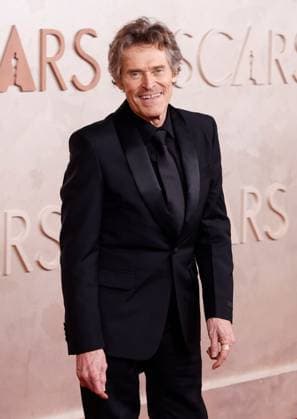 Willem Dafoe arrives on the red carpet for the 97th Academy Awards in the Hollywood section of Los Angeles on Sunday, March 2, 2025.  LAP20250302798 JOHNxANGELILLO