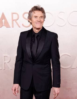 Willem Dafoe arrives on the red carpet for the 97th Academy Awards in the Hollywood section of Los Angeles on Sunday, March 2, 2025.  LAP20250302812 JOHNxANGELILLO