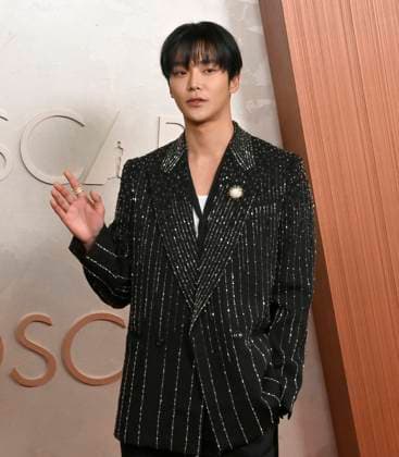 Rowoon arrives on the red carpet for the 97th Academy Awards in the Hollywood section of Los Angeles on Sunday, March 2, 2025.  LAP20250302377 JIMxRUYMEN