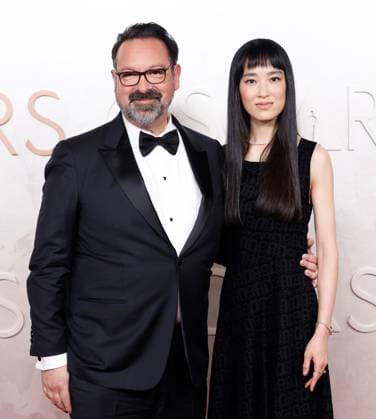 (L-R) James Mangold and guest arrive on the red carpet for the 97th Academy Awards in the Hollywood section of Los Angeles on Sunday, March 2, 2025.  LAP20250302819 JOHNxANGELILLO