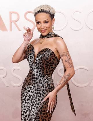 Doja Cat arrives on the red carpet for the 97th Academy Awards in the Hollywood section of Los Angeles on Sunday, March 2, 2025.  LAP20250302831 JOHNxANGELILLO