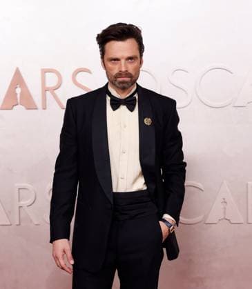 Sebastian Stan arrives on the red carpet for the 97th Academy Awards in the Hollywood section of Los Angeles on Sunday, March 2, 2025.  LAP20250302845 JOHNxANGELILLO