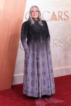 March 2, 2025, Hollywood, California, USA: Linda Muir on the red carpet of the 97th Annual Academy Awards on Sunday March 2, 2025 at the Dolby Theater in Hollywood, California. BURT HARRIS BNS PI Hollywood USA - ZUMAp124 20250302_zaa_p124_069 Copyright: xBurtxHarrisx