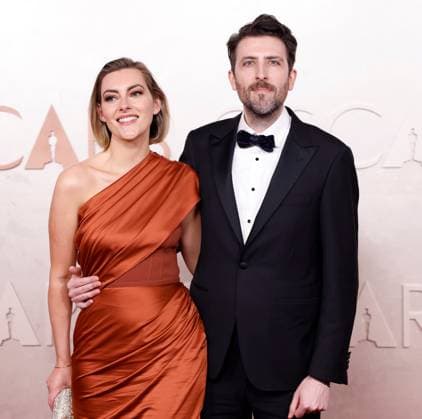 (L-R) Guest and Stephen James arrive on the red carpet for the 97th Academy Awards in the Hollywood section of Los Angeles on Sunday, March 2, 2025.  LAP20250302902 JOHNxANGELILLO