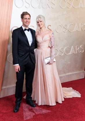 March 2, 2025, Hollywood, California, USA: DoÂ¡vid JancsoÂ³ and guest on the red carpet of the 97th Annual Academy Awards on Sunday March 2, 2025 at the Dolby Theater in Hollywood, California. BURT HARRIS BNS PI Hollywood USA - ZUMAp124 20250302_zaa_p124_098 Copyright: xBurtxHarrisx