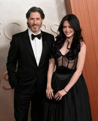 Jason Reitman and Josephine Reitman arrive on the red carpet for the 97th Academy Awards in the Hollywood section of Los Angeles on Sunday, March 2, 2025.  LAP20250302454 JIMxRUYMEN