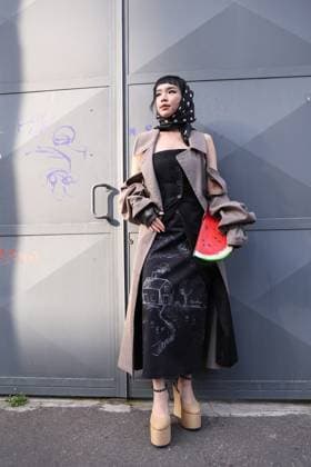 Mailand Fashion Week, Streetstyle MFW 2025 Moschino street style in Milan, Italy - 28 Feb 2025 Fashionista Willabelle On poses for photographers in street style before the Moschino FW 2025 - 2026 fashion show. Milan Womens Fashion Week is taking place from February 25 to March 3, 2025 in Milan, Italy Milan Italy Copyright: xTakimotoxMarinax xSOPAxImagesx 649A4366-b