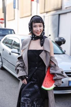 Mailand Fashion Week, Streetstyle MFW 2025 Moschino street style in Milan, Italy - 28 Feb 2025 Fashionista Willabelle On poses for photographers in street style before the Moschino FW 2025 - 2026 fashion show. Milan Womens Fashion Week is taking place from February 25 to March 3, 2025 in Milan, Italy Milan Italy Copyright: xTakimotoxMarinax xSOPAxImagesx 649A4370-b