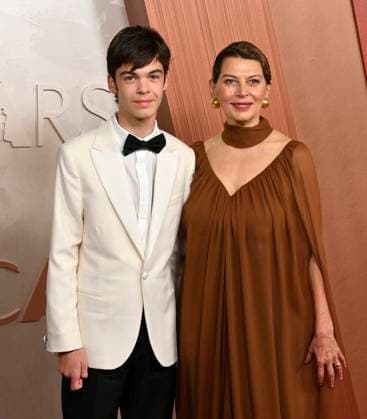 onna Langley (on the right) arrives on the red carpet for the 97th Academy Awards in the Hollywood section of Los Angeles on Sunday, March 2, 2025.  LAP20250302478 JIMxRUYMEN