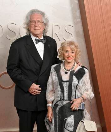 Richard Edlund (on the left) arrives on the red carpet for the 97th Academy Awards in the Hollywood section of Los Angeles on Sunday, March 2, 2025.  LAP20250302485 JIMxRUYMEN