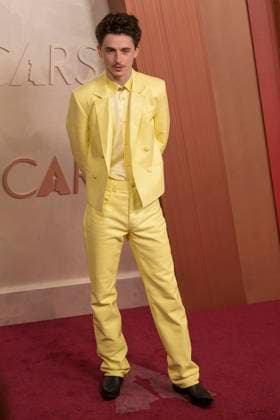 March 2, 2025, Hollywood, California, USA: Timothee Chalamet on the red carpet of the 97th Annual Academy Awards on Sunday March 2, 2025 at the Dolby Theater in Hollywood, California. MARK HAMMOND BNS PI Hollywood USA - ZUMAp124 20250302_zaa_p124_110 Copyright: xMarkxHammondx
