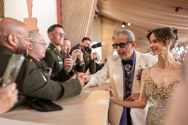 97th Oscars, Academy Awards Jeff Goldblum and Emilie Livingston arrive on the red carpet of the 97th OscarsÂ® at the DolbyÂ® Theatre at Ovation Hollywood on Sunday, March 2, 2025., Credit:Avalon.red Avalon  Copyright: xAvalon.redx xAvalonx 0971210132