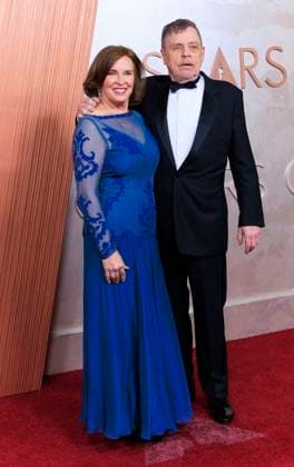 March 2, 2025, Hollywood, California, USA: (L-R) Marilou York and Mark Hamill on the red carpet of the 97th Annual Academy Awards on Sunday March 2, 2025 at the Dolby Theater in Hollywood, California. BURT HARRIS BNS PI Hollywood USA - ZUMAp124 20250302_zaa_p124_265 Copyright: xBurtxHarrisx