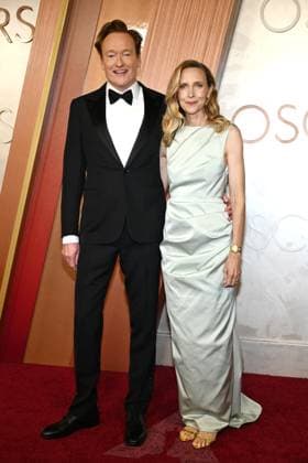 HOLLYWOOD, CA - MARCH 2: Conan O Brien and Liza Powel O Brien at the 97th Academy Awards on March 2, 2025 at the Dolby Theatre in Hollywood, California. Copyright: xMediaPunchx