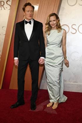 HOLLYWOOD, CA - MARCH 2: Conan O Brien and Liza Powel O Brien at the 97th Academy Awards on March 2, 2025 at the Dolby Theatre in Hollywood, California. Copyright: xMediaPunchx